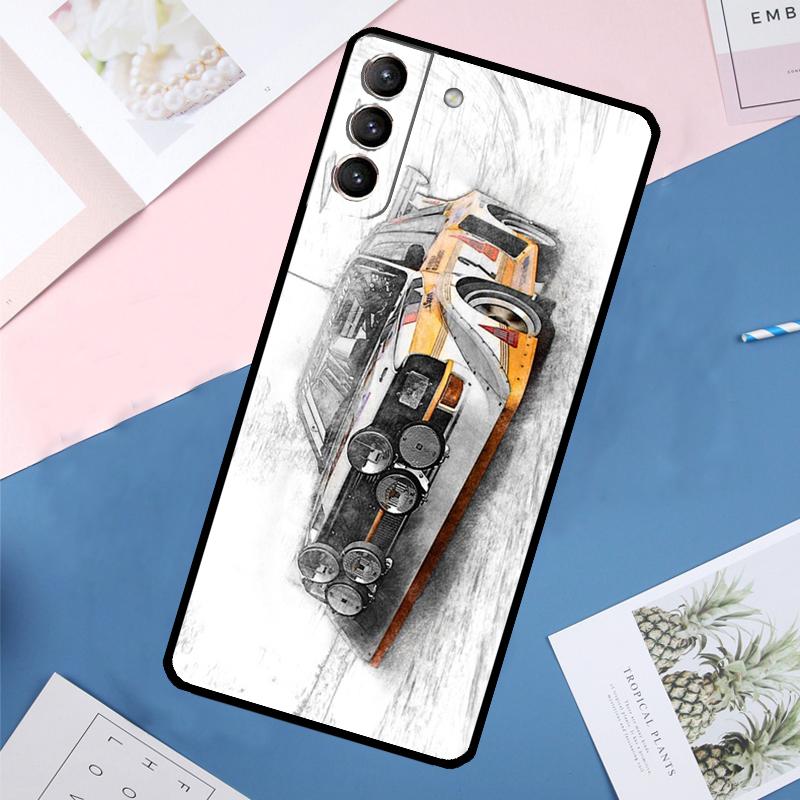 T16 Rally Car Case For Samsung Galaxy S25 Ultra S21 S22 S24 S23 Ultra S9 S10 Plus S21 FE S25 FE Back Cover