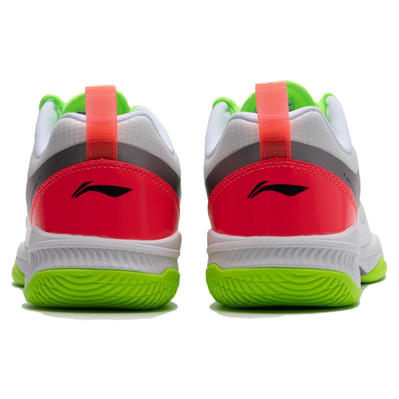Li Ning Gladiator Cushioning, Wear Resistant Low top Badminton Shoes Unisex Fluorescent Flame Red AYZT011-2