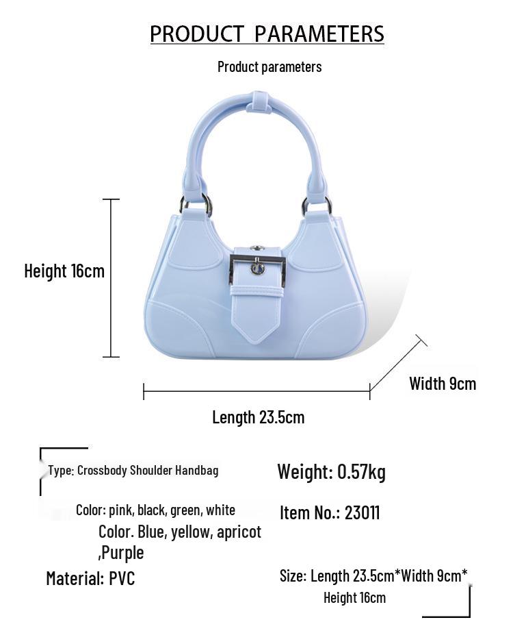 Gespleißte Halbmond-Schulter-Crossbody-Tasche, Damenhandtasche im europäischen und amerikanischen Stil, Motorrad-Achseltasche für Spicy Girl mit Gürtelschnalle