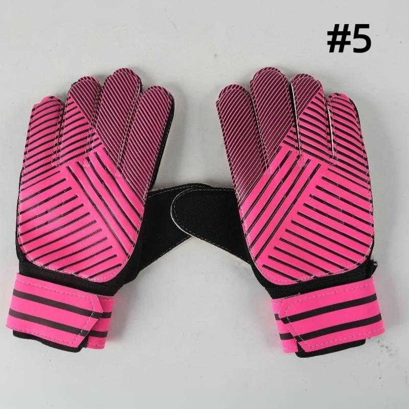 Football Goalkeeper Gloves Suitable For Children Non-Slip Breathable Abrasion-Resistant Latex Leather Materials