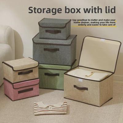 Faltbare, staubdichte Aufbewahrungsbox für Kleidung mit Deckel – multifunktionaler Organizer für Kleidung und Hosen