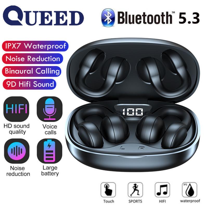 

Новые наушники-гарнитуры Bluetooth с костной проводимостью и безушным беспроводным шумоподавлением, спортивные звонки, длительный срок службы батареи