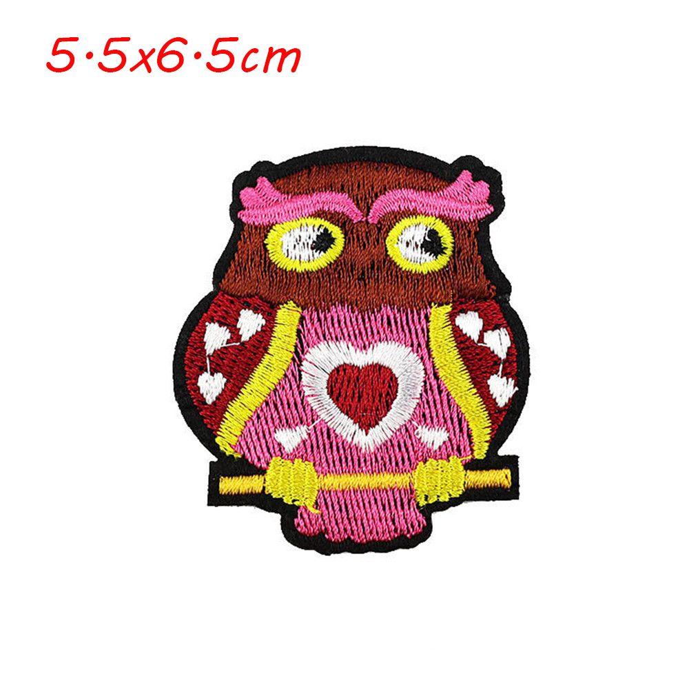 Clothes Owl Patches Badge Sticker Route Iron-on Fabric Apparel Applique Clothes Owl Patches Badge Sticker Route Iron-on Fabric Apparel Applique
