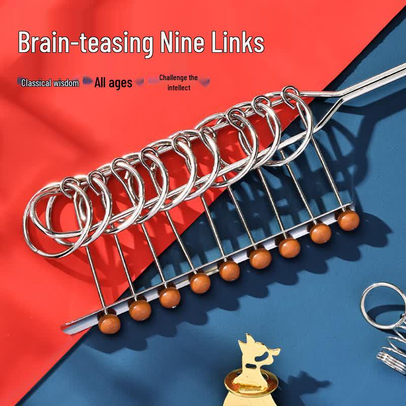 Nine-Linked Puzzle Brain Teaser Toy