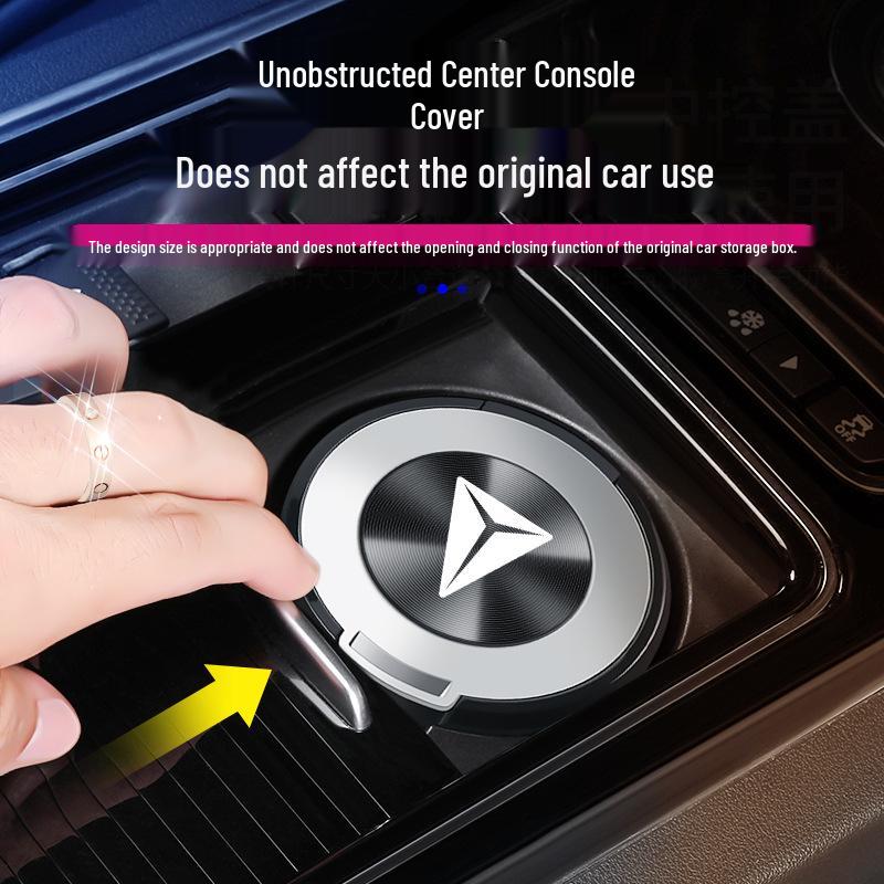 Creative Illuminated Car Ashtray with Premium Ceramic Liner for Deep Blue L07/SL03/S05/S07/S09