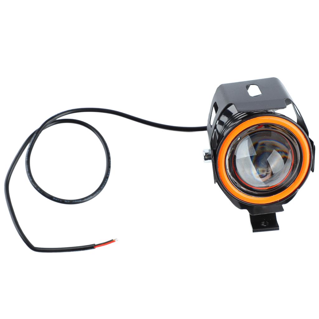 Motorcycle Headlight 4 Lighting Modes Unique Aperture 12 to 60V Shockproof Front LED Spotlights for Motorbike