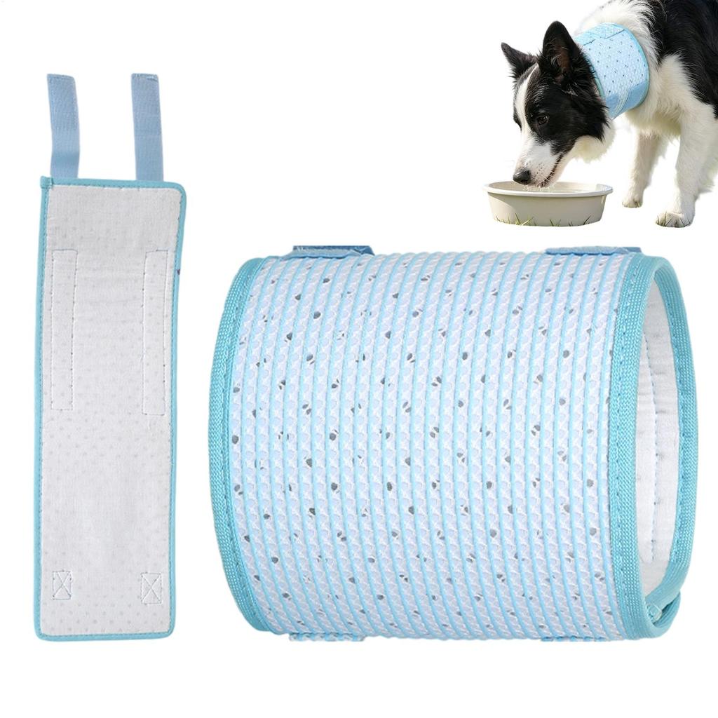 Breathable Dog Cat Neck Brace Cover Adjustable Comfortable Elizabethan Collar Anti-Lick Soft Cushion Pet Neck Protective Collar