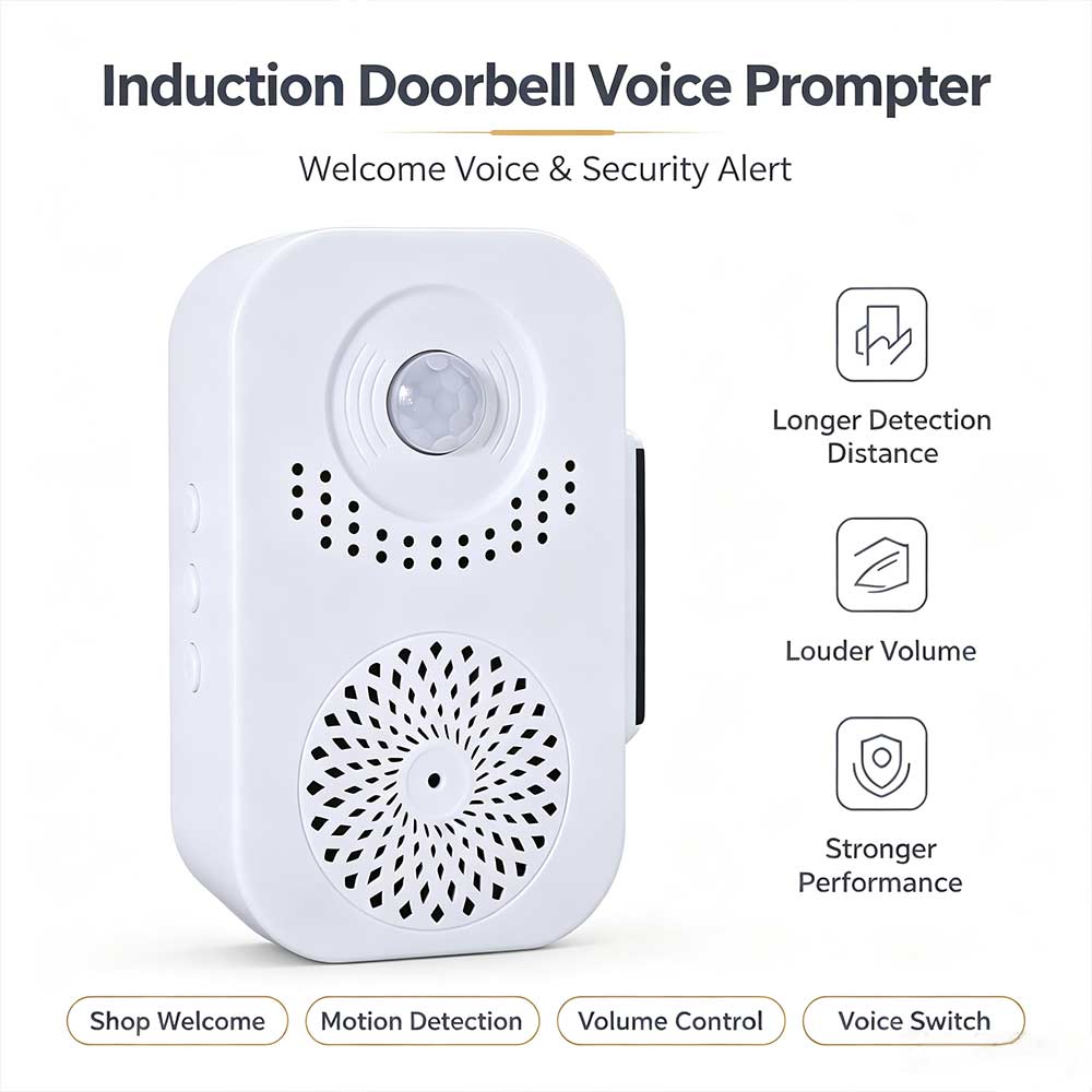 Device Reminder Infrared Detector Smart Doorbell Guest Welcome Chime PIR Motion Sensor Door Bell