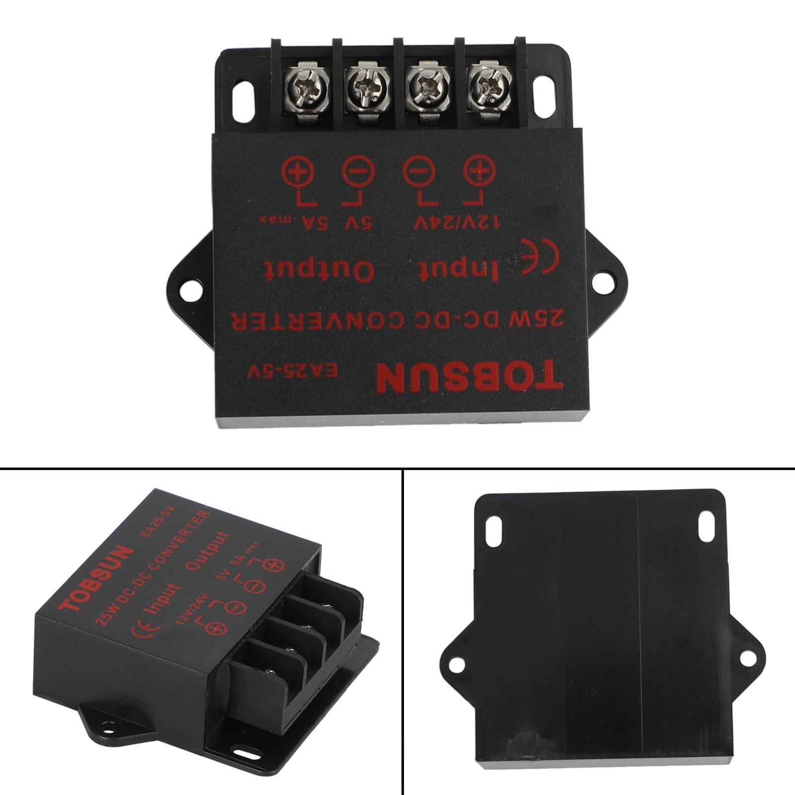 

Voltage Converter DC 12/24V To 5V 5A 25W Power Adapter Step Down Regulator