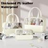 Transparent Travel Cosmetic Bag Zipper Closure Women Wash Pack Portable Toiletry Pouch  Makeup