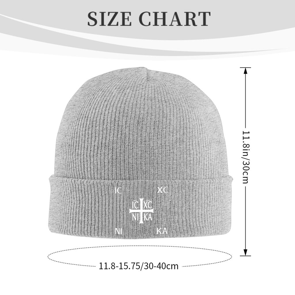 IC XC NIKA Cross Christian Orthodox Jesus Chris Warm Knitted Cap Winter Knit Bonnet Hat Skullies Beanies Hip Hop Caps for Unisex