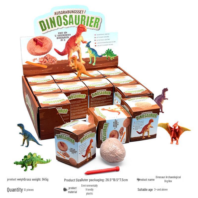 Dinosaur Fossil Digging Toy - Archaeological Skeleton Simulation for Kids