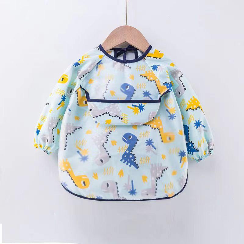 Summer Baby Bibs & Aprons - Thin Cotton, Waterproof, Stain-proof, Back-wear Coveralls