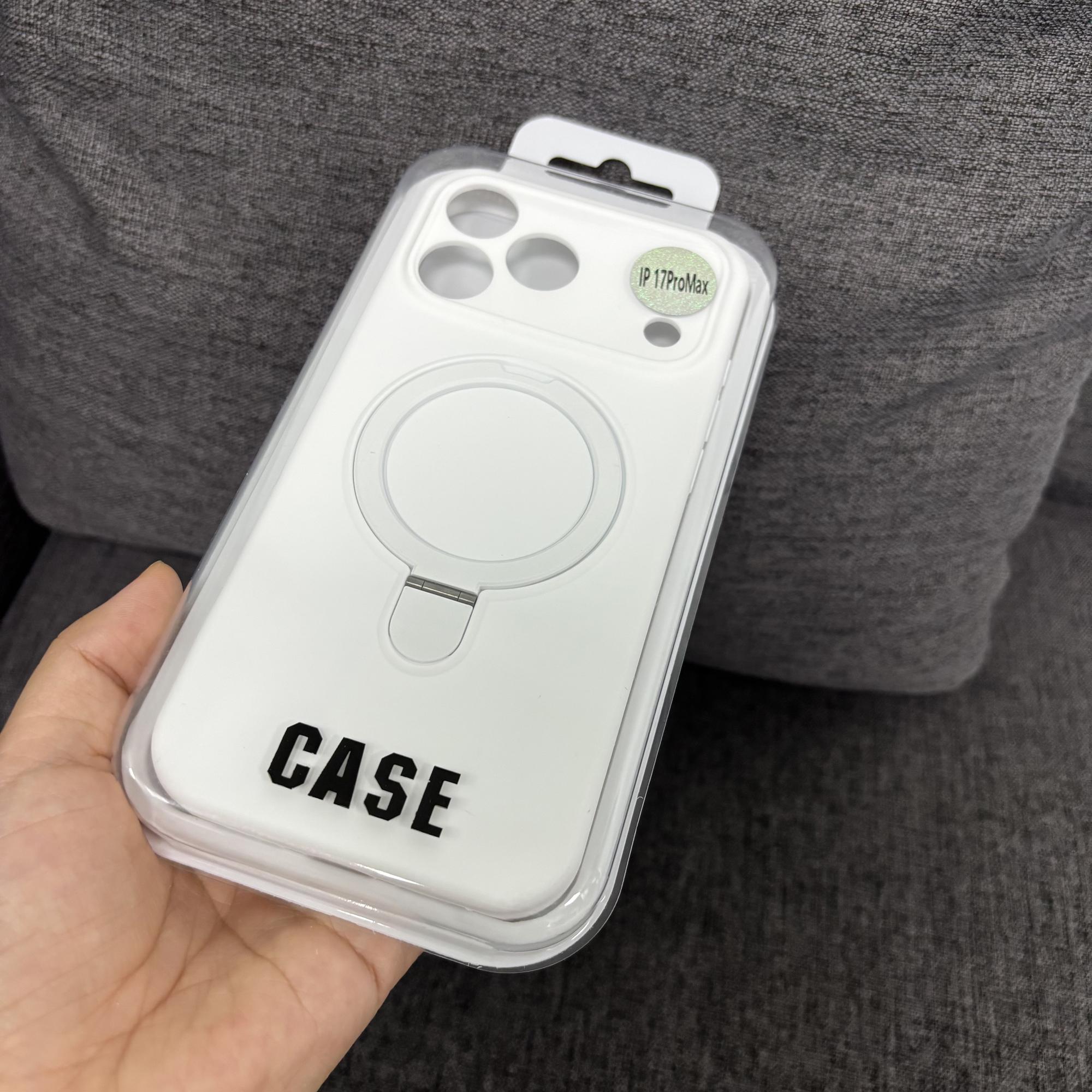 

Жидкий силиконовый чехол для iPhone 17 16 15 14 13 12 11 Pro Plus Max Air Magsafe Металлическая подставка Защита объектива Полная защита Тонкий чехол-накладка iPhone 17 Pro Max