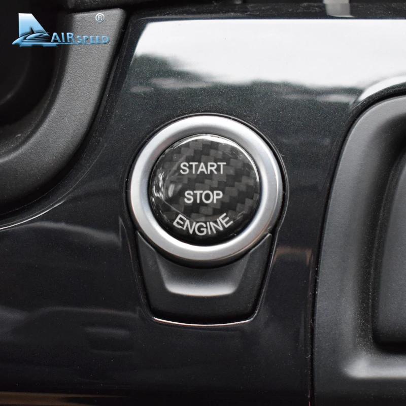 For BMW E70 E71 F25 F26 F01 F20 F21 F30 F10 Carbon Fiber Engine Start Ignition Button Cover Stickers, Interior Trim Accessories