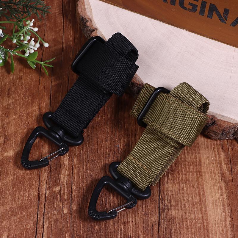 Sangle de reliure portable en nylon multi-usages Crochet pour gants Gants de travail Clip de sécurité Corde d'escalade extérieure Boucle de suspension de camping