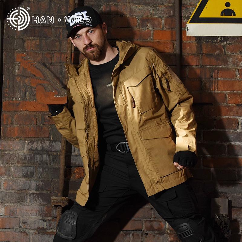 

Hanye Outdoor M65 Workwear Jacket Mid To Long Length And Season Jacket Windproof Jacket Men s Assault Jacket+tactical Jacket 3XL