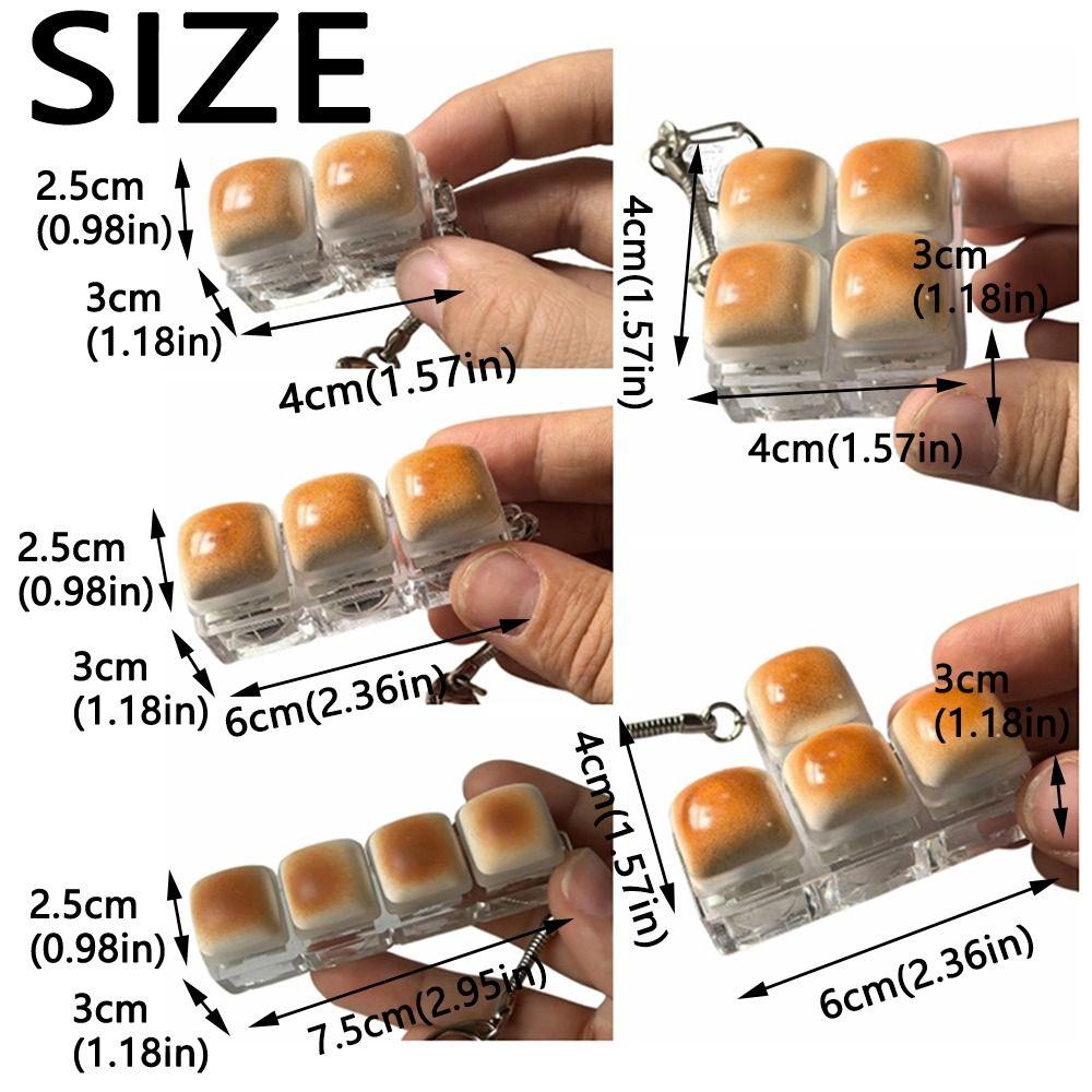 Breloc Buton Tastatură Drăguț Cheie Creativă Fidget Cheie Mini Jucărie Pop Pentru a Trece Timpul