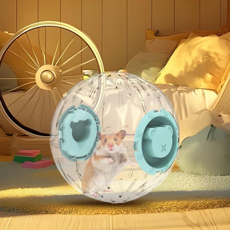 Guinea Pigs Running Ball Toy Comfortable Stress Relief Hamster Ball Transparent Spacious Space Pet Wheel For Home Living Room