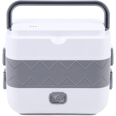 2 Layer 2L Electric Lunch Box Portable Self Cooking Heating Bento Lunch Box Multifunctional Mini Food Storage Warmer Container
