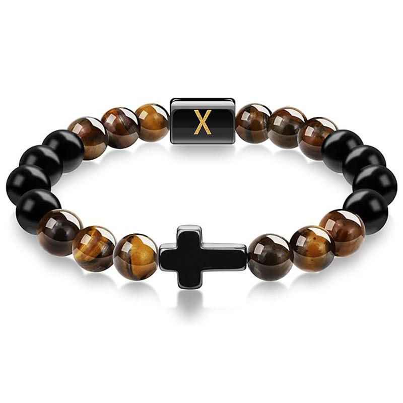 

JYL TS Bracelet Men s Beads Evokes Vintage Style & Strength X коралові червоний колір