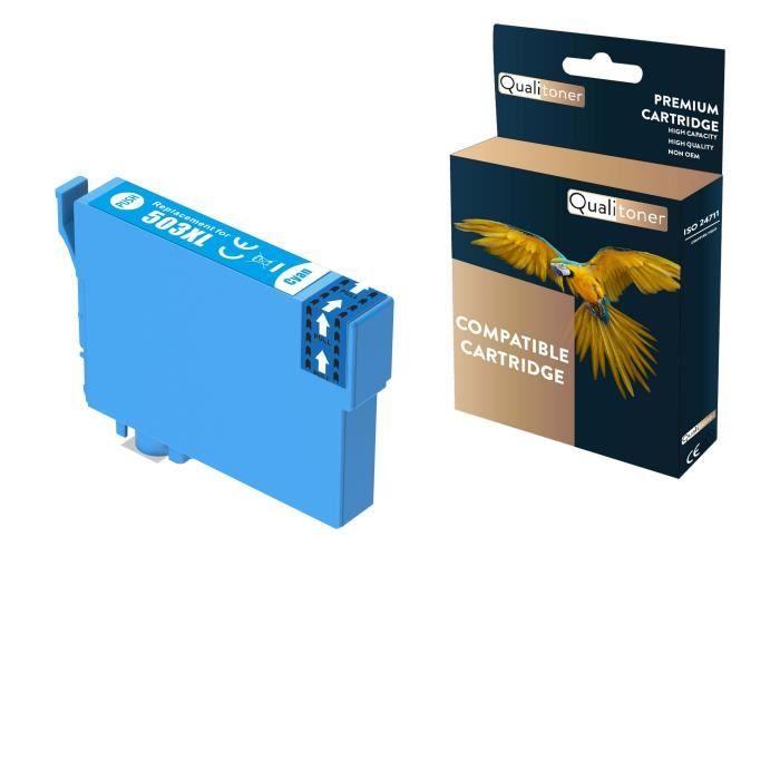 Cartouche d'encre - QUALITONER - 503XXL - Cyan - Compatible - 14,7 ml