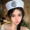 Spring Sunproof Sailor Hat Woman Commutes Captain Hat Camping Taking Photo Sailor Hat with Rose Decals for Girlfriend