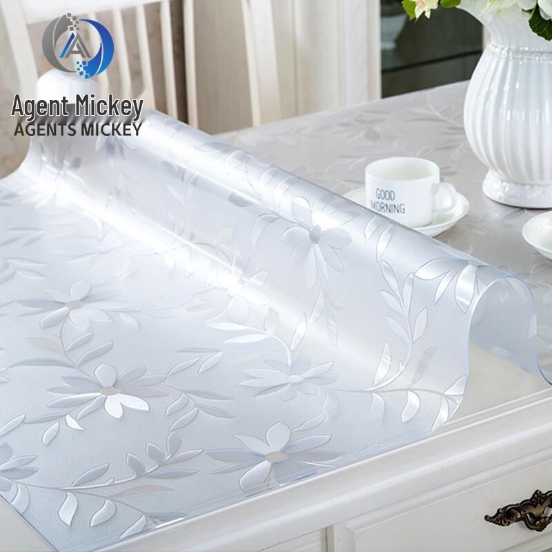 Agents Mickey Transparent Frosted PVC Table Mat 60x120cm (2 Pcs)