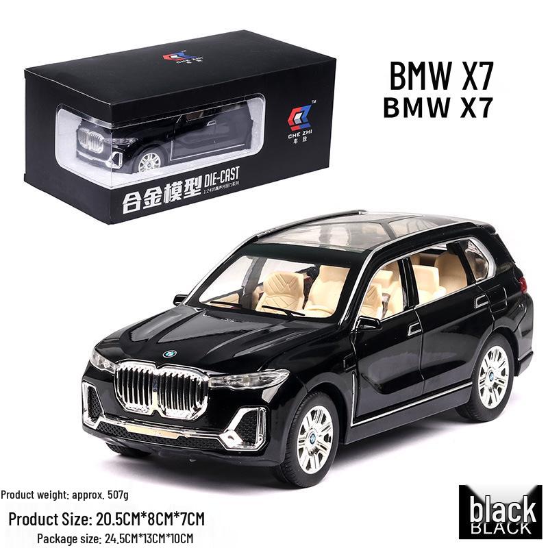 

1:24 Foam Box Ma X7 Alloy Car Model - 6 Open Doors, Pull Back Action, Sound & Light, Kids Toy & Decorative Ornament