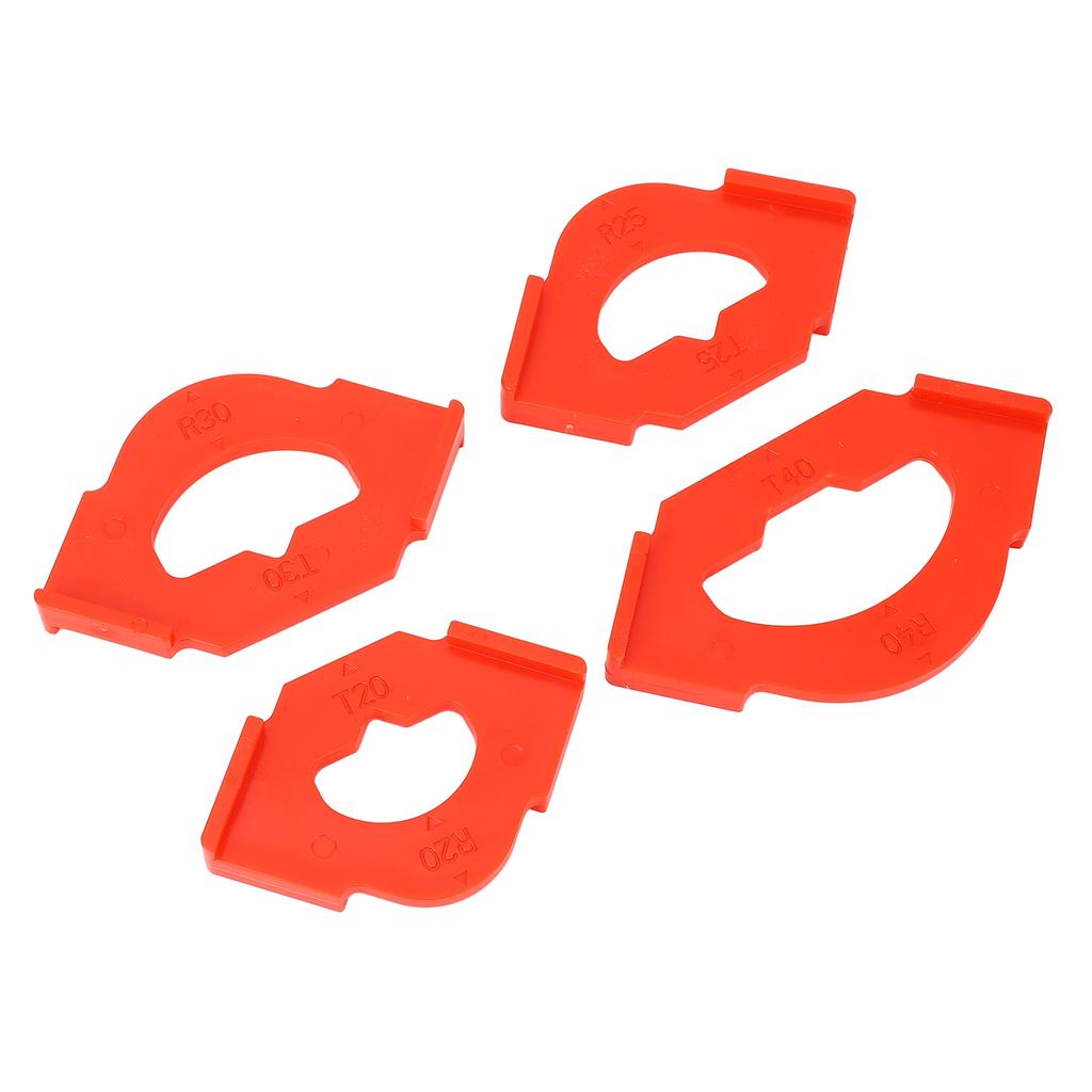 4 Pcs Corner Trimming Template R20 T20 R25 T25 R30 T30 R40 T40 Quick Positioning Router Corner Jig