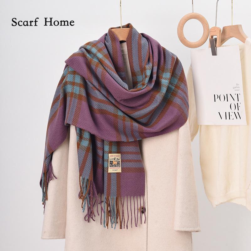 

Высококачественные роскошные кашемировые шарфы, утолщенный теплый шейный шарф для женщин