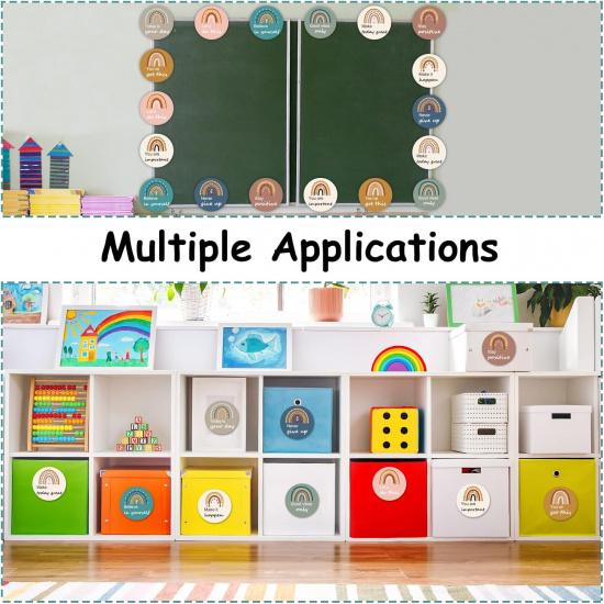 50pcs Positive Sayings Accents Boho Rainbow Motivational Classroom Cutouts Decors Growth Mindset Chips Pirational Quotes Bulletin Board Class Door