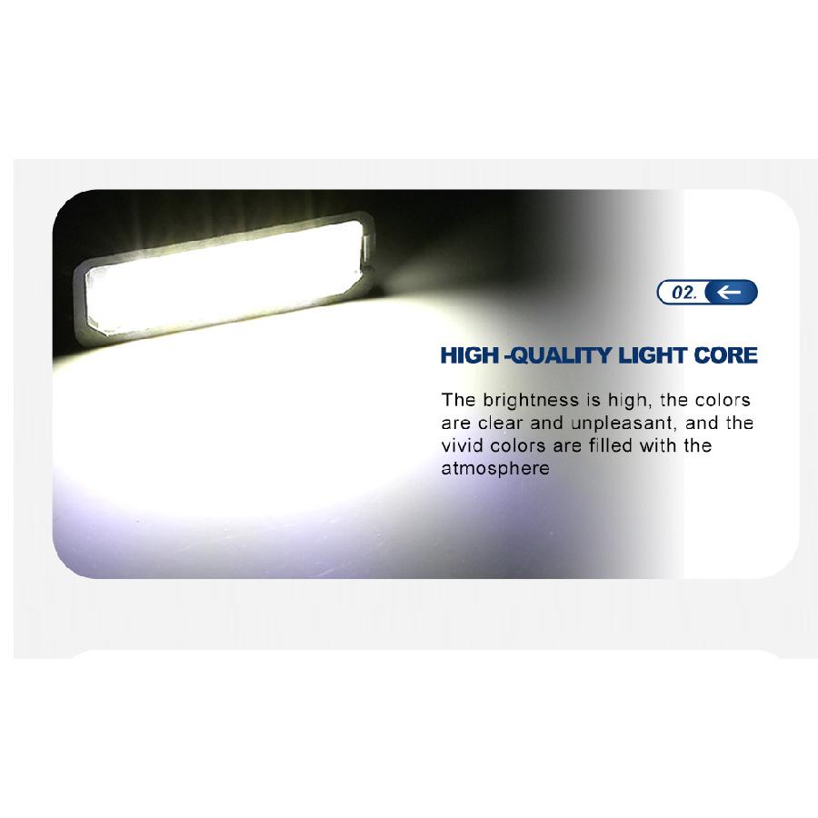 2Pcs For Volkswagen Golf 6 2008 2009 2010 2011 2012 LED Car License Number Plate Light Canbus No Error Auto Parts Accessories License Plate Lights 2