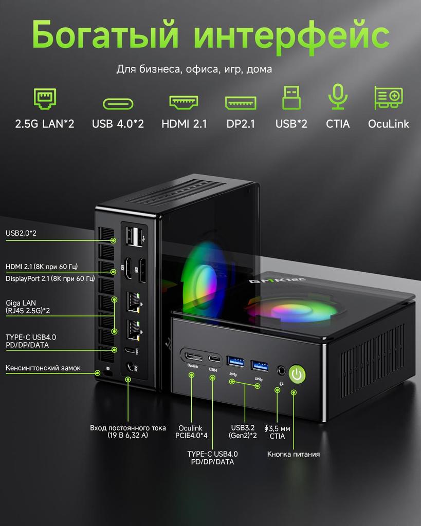 MINIPC GMK  K11   32G+1T SSD AMD Ryzen  9 8945HS AMD Radeon 780M  WINDOWS 11