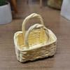Miniature Mini Dollhouse Bouquet Basket Handmade Fashion Hand Woven Basket Diy Paper Vine Basket For Bjd Dolls/For Ob11 Dolls
