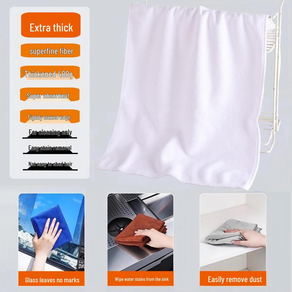 Ultra-Fine Fiber Thickened Car Wash and Cleaning Towel with High Water Absorption - Ideal for Home, Hotel, and Salon Use