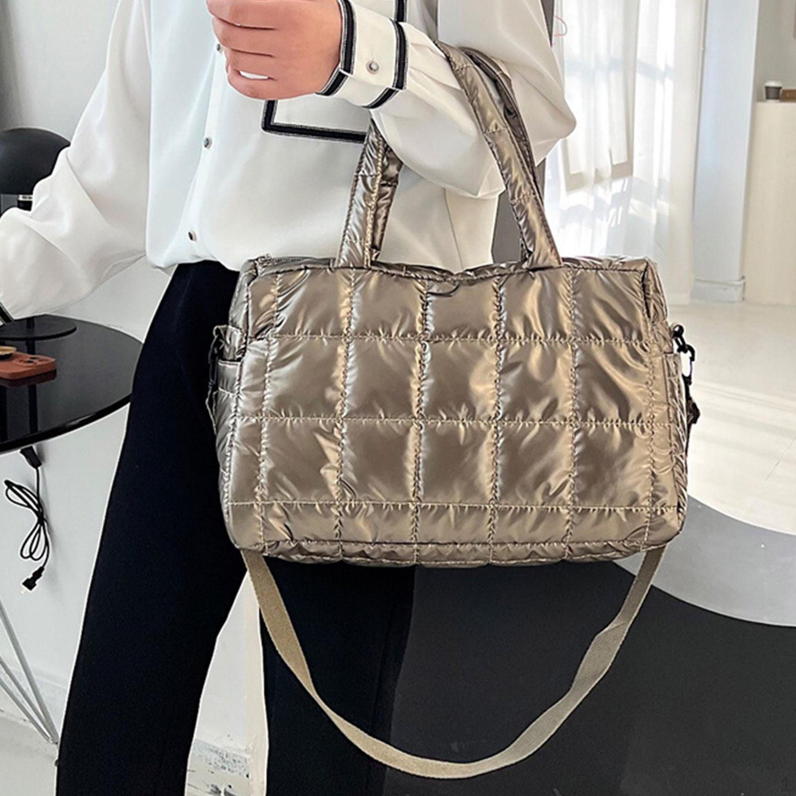Puffer Crossbody Bag for Women Pouch Satchel Vacation Work Nylon Purse Handbag 1350₽