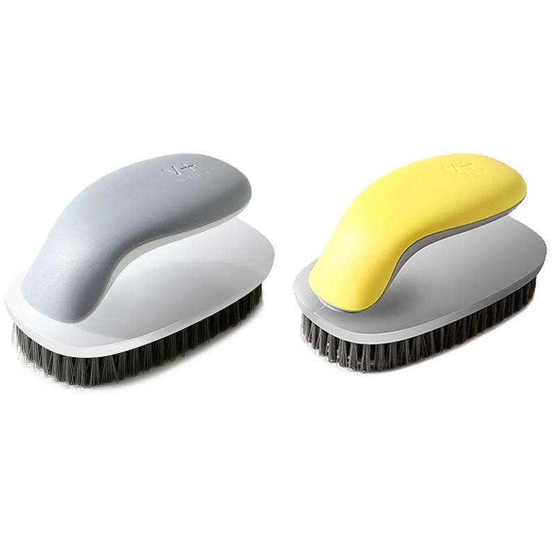 Soft Hair Shoe Laundry Brush Streamlined Shape Not Hurt Clothes Shoes With Handle Board Brush Multi-functional Cleaning Tool