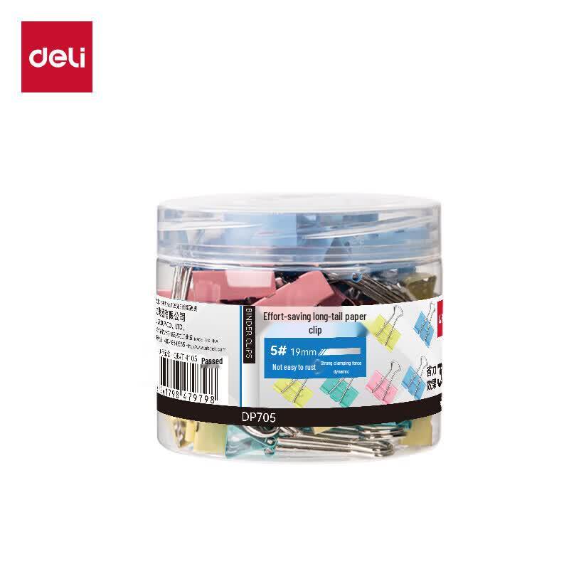 Deli DP705 Effort-Saving Long Tail Binder Clips