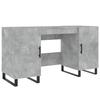 VidaXL Bureau gris béton 140x50x75 cm bois d'ingénierie 829576