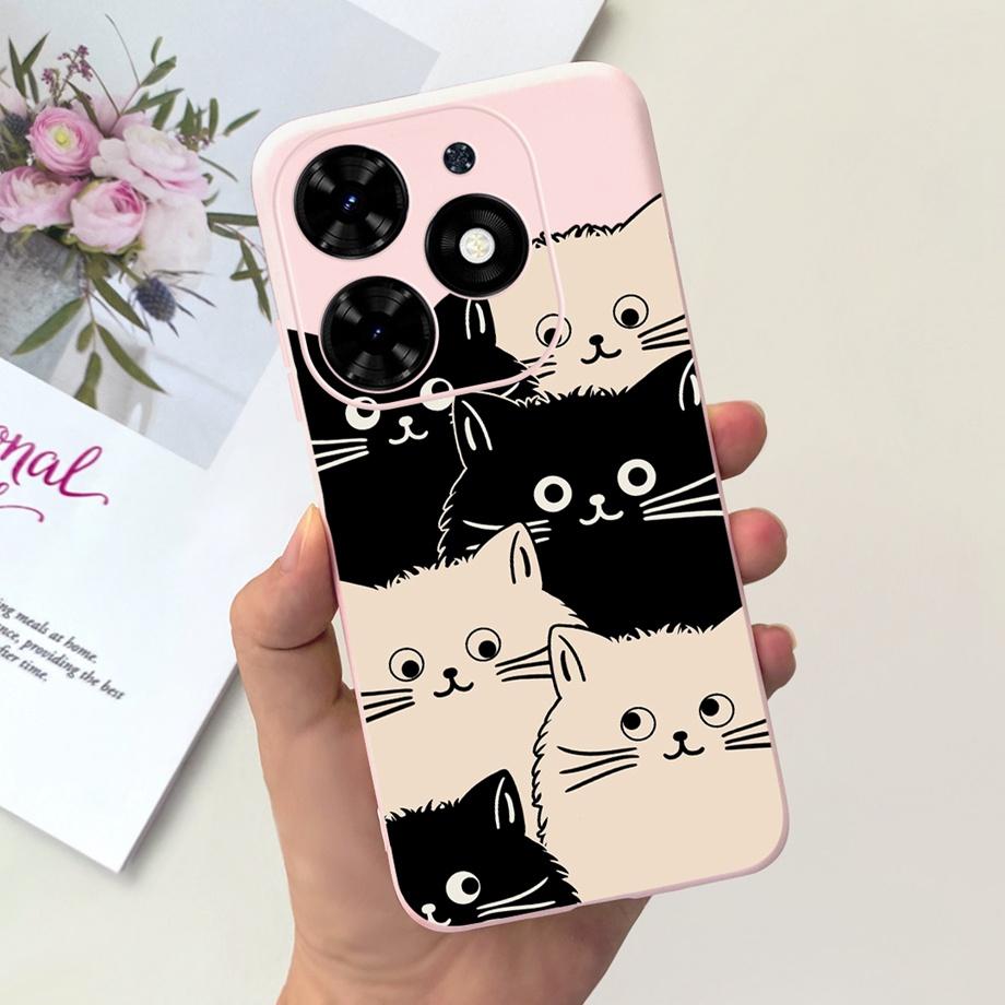 For Tecno Spark GO 2024 Case Spark 20C Spark20 Pop 8 Para Shell Silicone Soft TPU Bumper Cartoon Cool Cute Style Pattern Capas