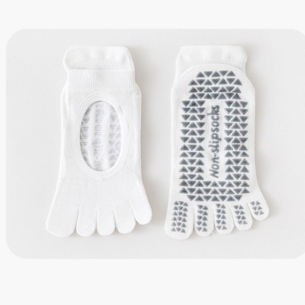 Breathable Pilates Yoga Socks Mesh Ballet Boat Socks New Five Finger Socks  for Dance Practice