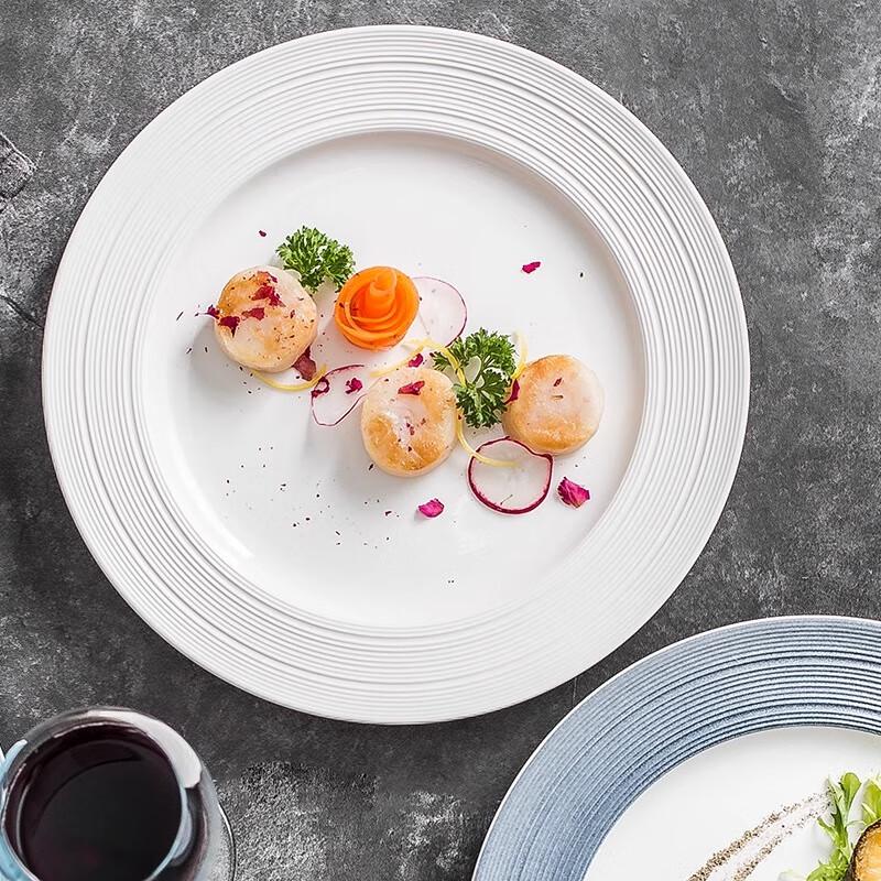 Nordic Ceramic Steak & Pasta Plate