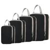Four-Piece Compression and Moisture-Proof Travel Storage Bag Set for Luggage, Toiletries, and Makeup