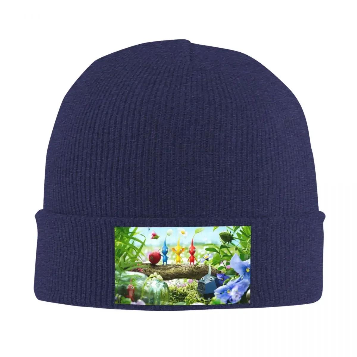

Pikmin 4 Warm Knitted Cap Fashion Bonnet Hat Autumn Winter Outdoor Beanies Hats for Unisex Women Adult One Size