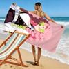 Demon Slayer Print Beach Towel, Large Soft Quick Dry Towel for Beach Camping Swimming