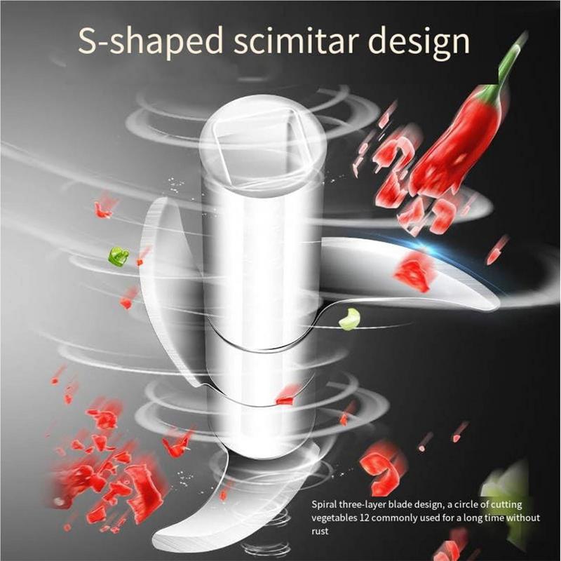 Manual Pressed Chopper Stainless Food Chopper Vegetable Chopper Push-Press Hand Stainless Food Chopper Multifunctional Manual