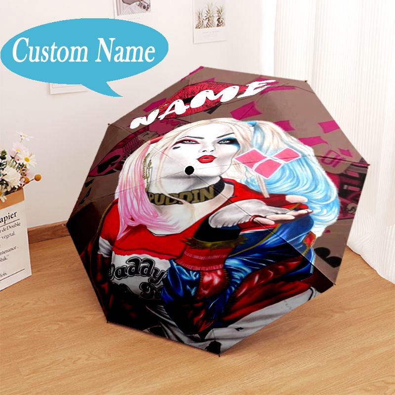 Custom Name Quinn's Money Dance Umbrella Folding Umbrella, Automatic Umbrella - 8-Frame for Travel, Casual Lightweight Personalized Gifts
