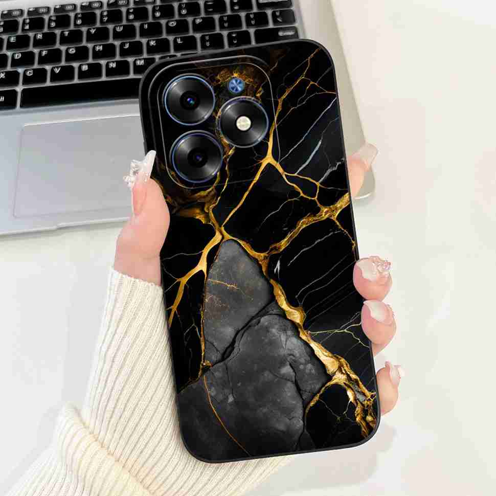 Pink Cat For Tecno Spark Go 2024 Cases BG6 Soft Silicone Cover For Tecno Spark 20 Spark20 SparkGo 2024 Casing Phone Case