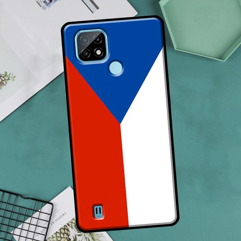 Czech Republic Flag For OnePlus 10 9 Pro 8T 9R 10R Nord2 Case For Realme 8 Pro 9 GT Neo 3 2 Master 8i 9i Cover